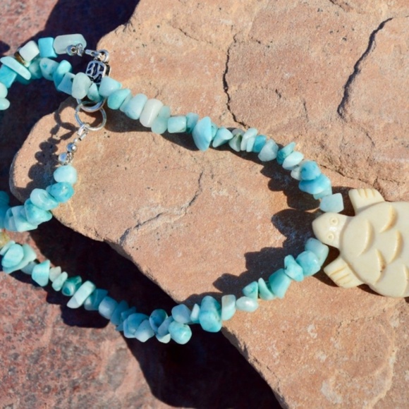 Turtle Pendant Amazonite Necklace HOST Pick - Picture 3 of 4